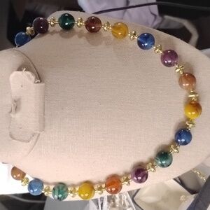 Lucite short multi necklace